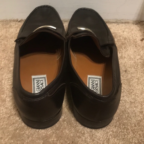 Versace Brown Leather Men’s Loafers size 8 main image 6